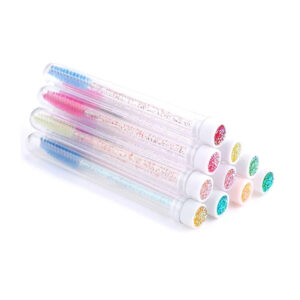 glitter eyelash brushes with tube