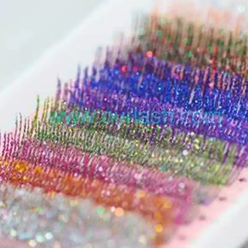 glitter colored lash extensions