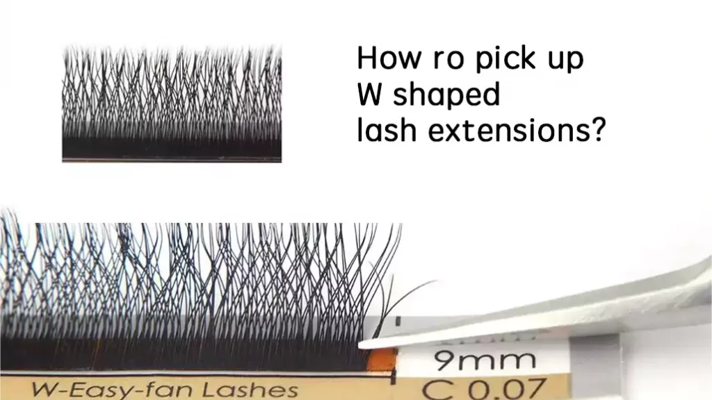how to pick up w lashes