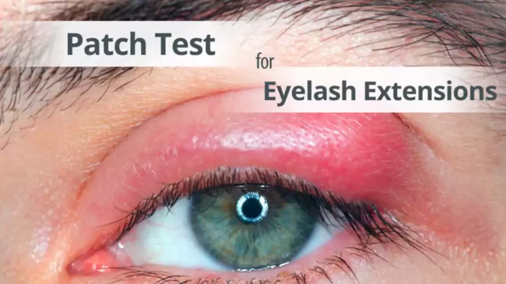 lash extension patch test