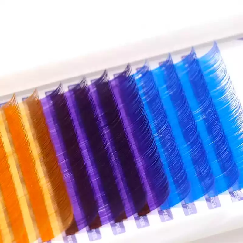 multicolor lash extensions