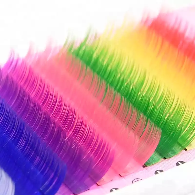 multi-color lash extensions