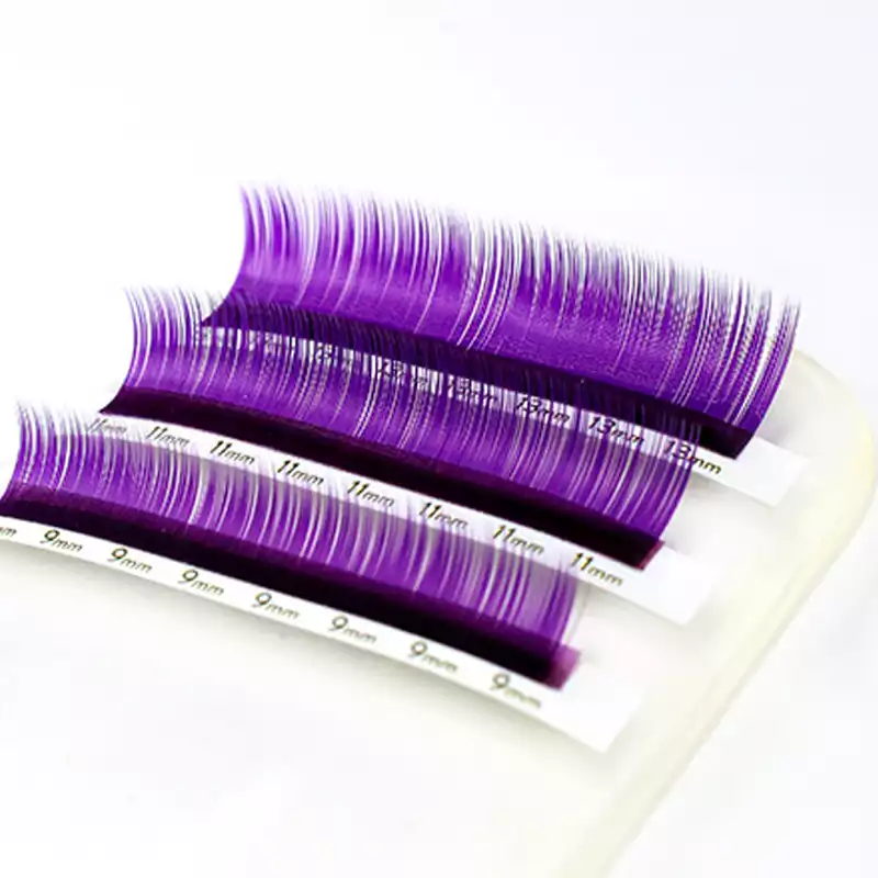 purple ombre lash extensions