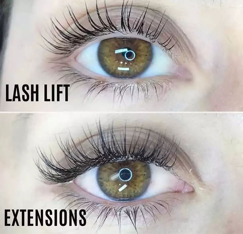 lash lift vs lash extensions