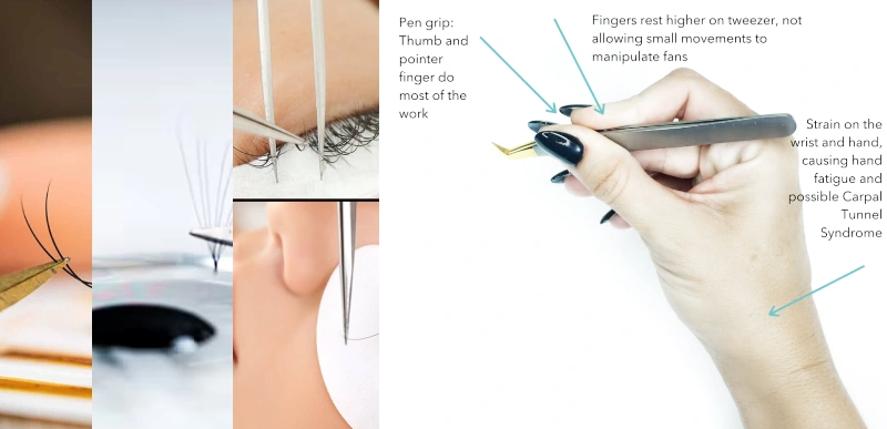 Correct Usage of Lash Extension Tweezers