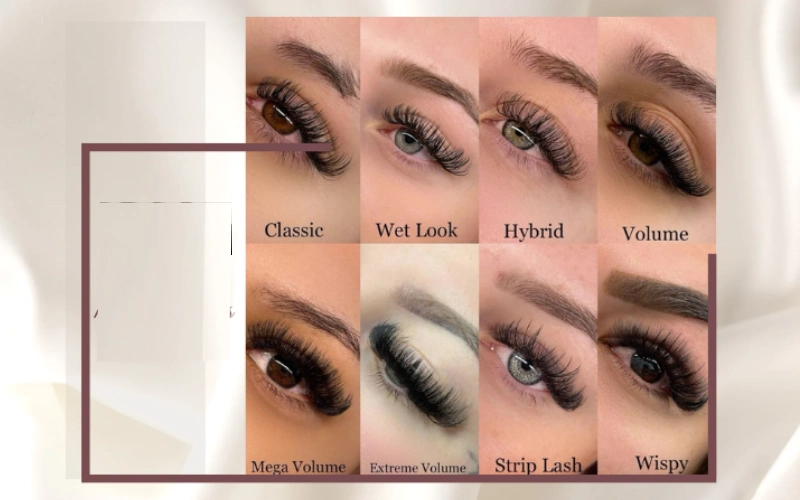 Choose Hybrid Eyelash Extensions