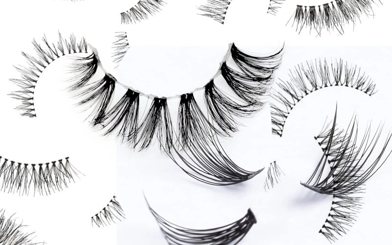 clear band vs black band lashes